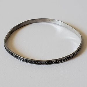 Antique Nathan & Hayes Silver Bracelet Art Nouveau 1900s England Small 2.25
